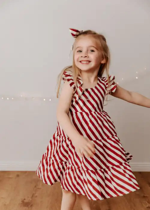 Candy Cane Playsuit/Dress