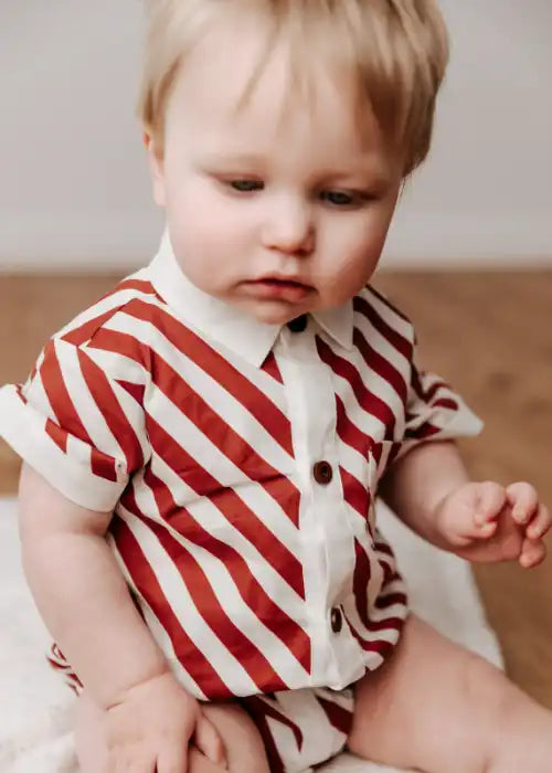 Candy Cane Collared Shirt