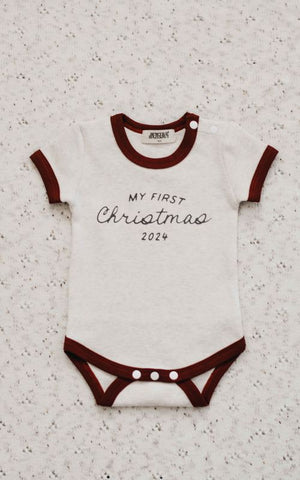 My First Christmas Bodysuit - Red