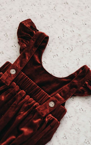 Red Velvet Prancer Playsuit/Dress