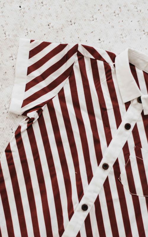 Candy Cane Collared Shirt