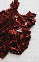 Red Velvet Prancer Playsuit/Dress