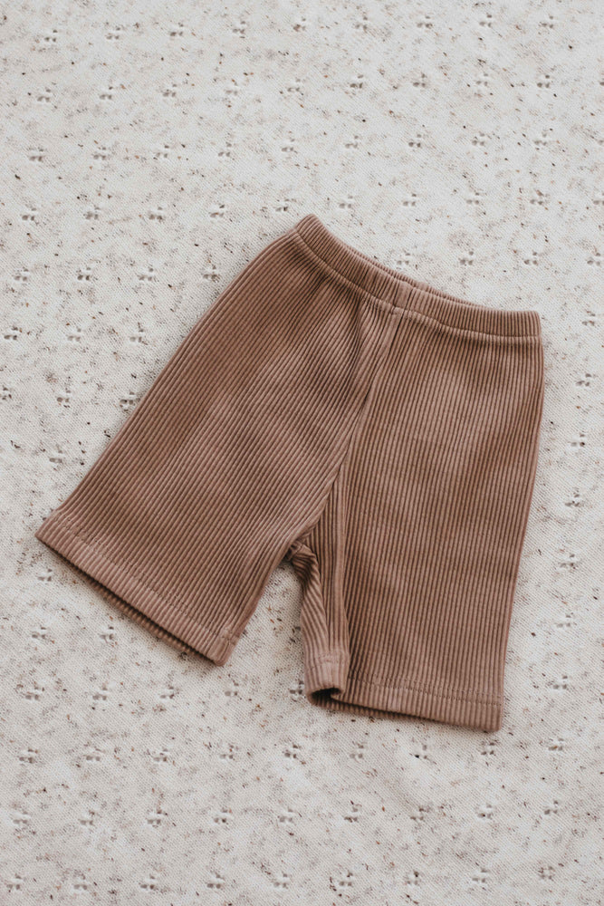 Mushroom Ribbed Bike Shorts