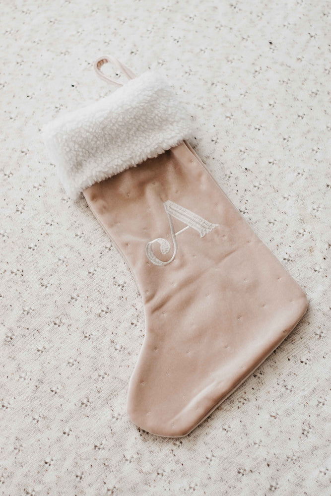 Ballet Pink Velvet Stocking