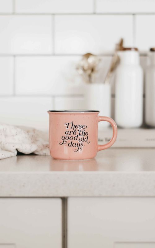 These are the good old days Mug - Pink