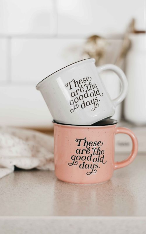 These are the good old days Mug - Pink