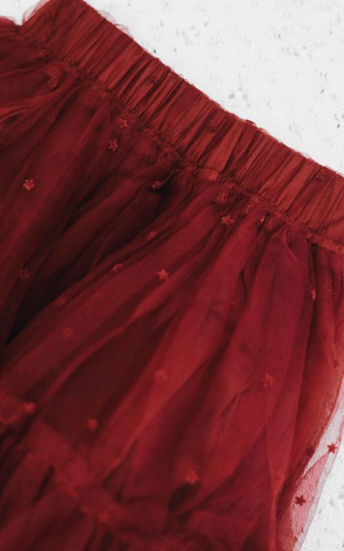 Red Star Tulle Skirt