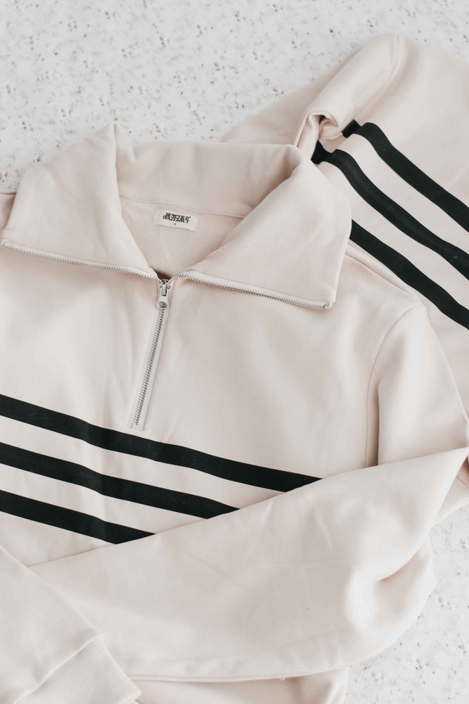 Adult Sweater - Neutral Stripe PREORDER MARCH