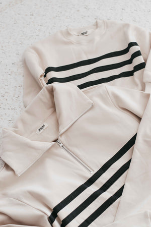 Adult Sweater - Neutral Stripe PREORDER MARCH