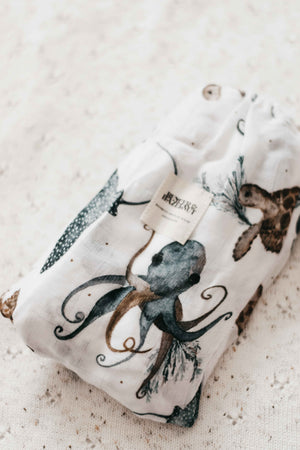 Bamboo Muslin Swaddle - Kevin