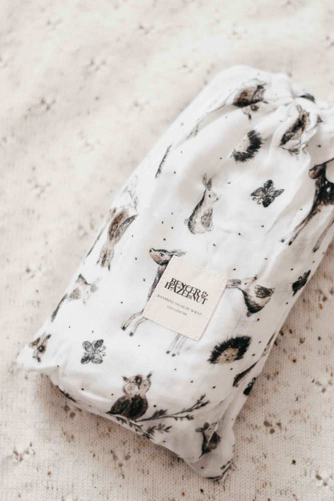 Bamboo Muslin Swaddle - Woodland