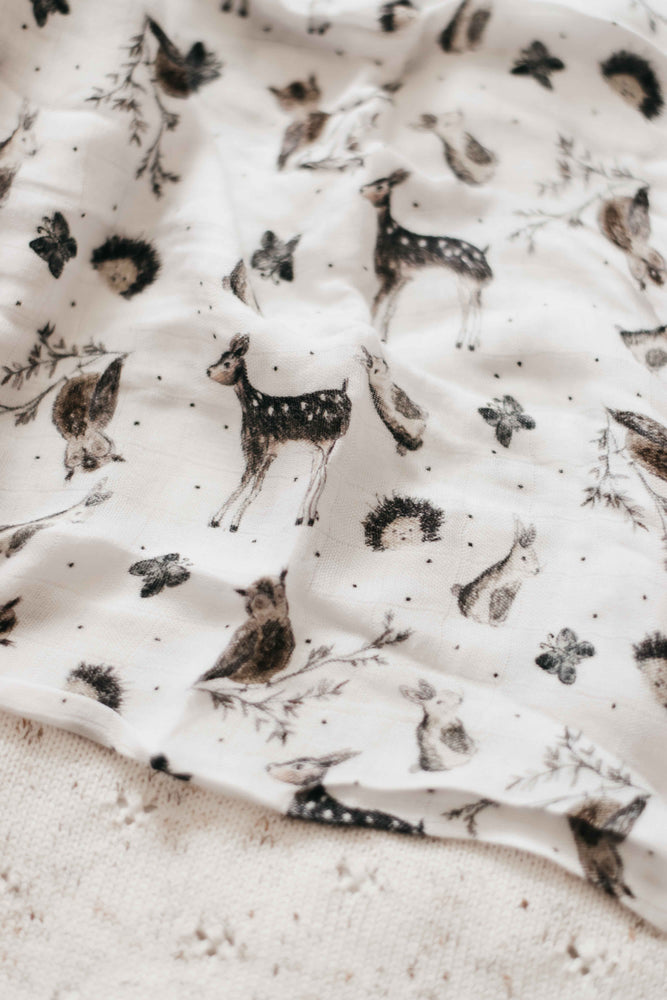 Bamboo Muslin Swaddle - Woodland