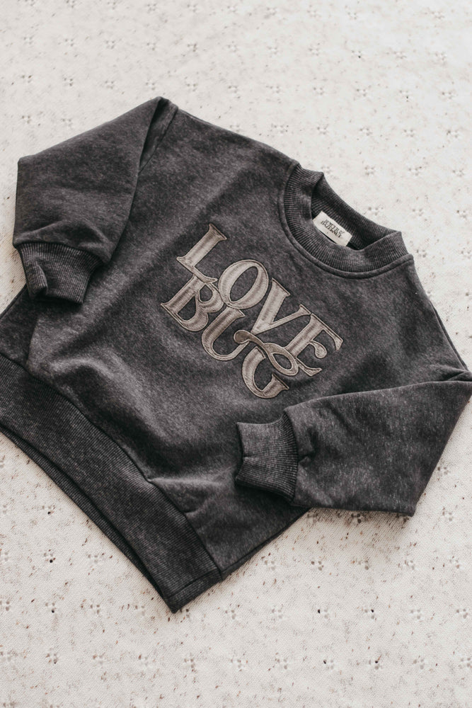 Love Bug Charcoal Sweater