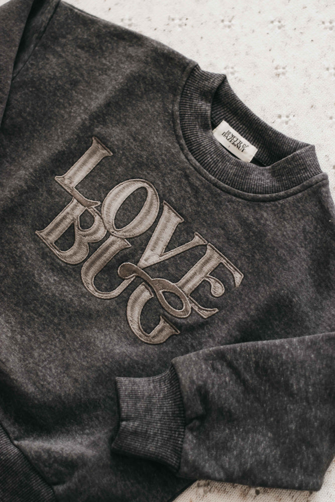 Love Bug Charcoal Sweater