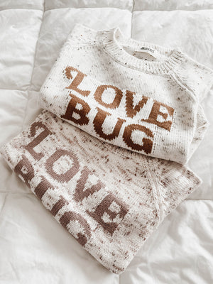 Love Bug Knit Jumper Oatmeal JUNE PREORDER