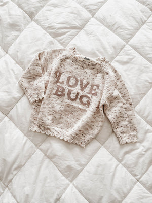 Love Bug Knit Jumper Mushroom JUNE PREORDER